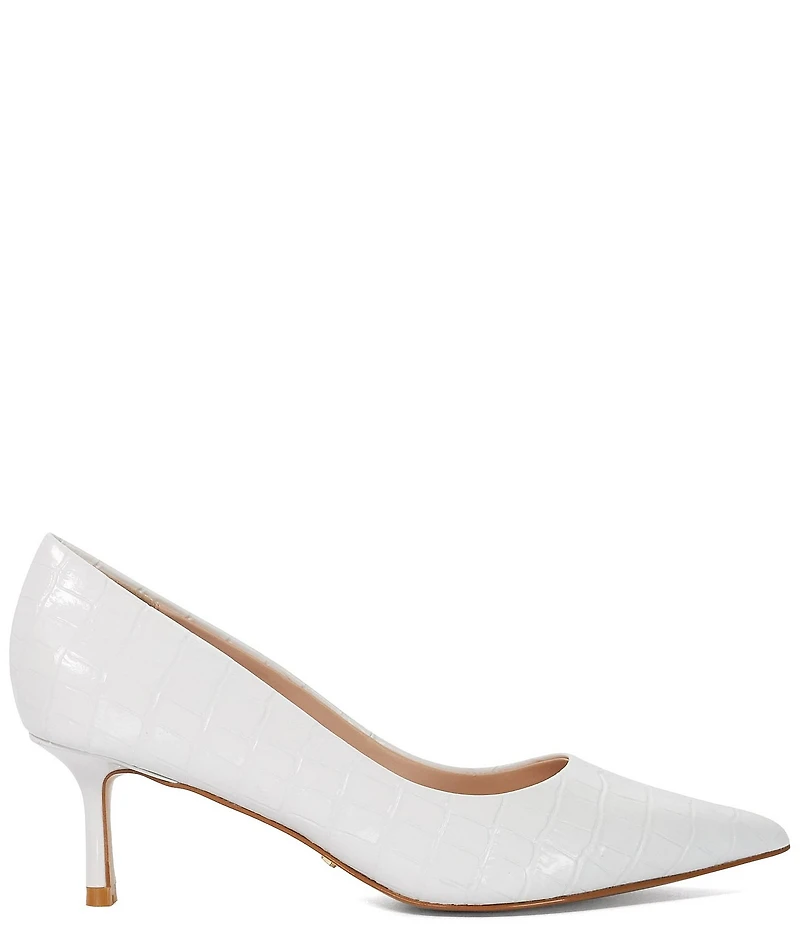 Dune London Achievable Pointed Toe Kitten Heel Pumps