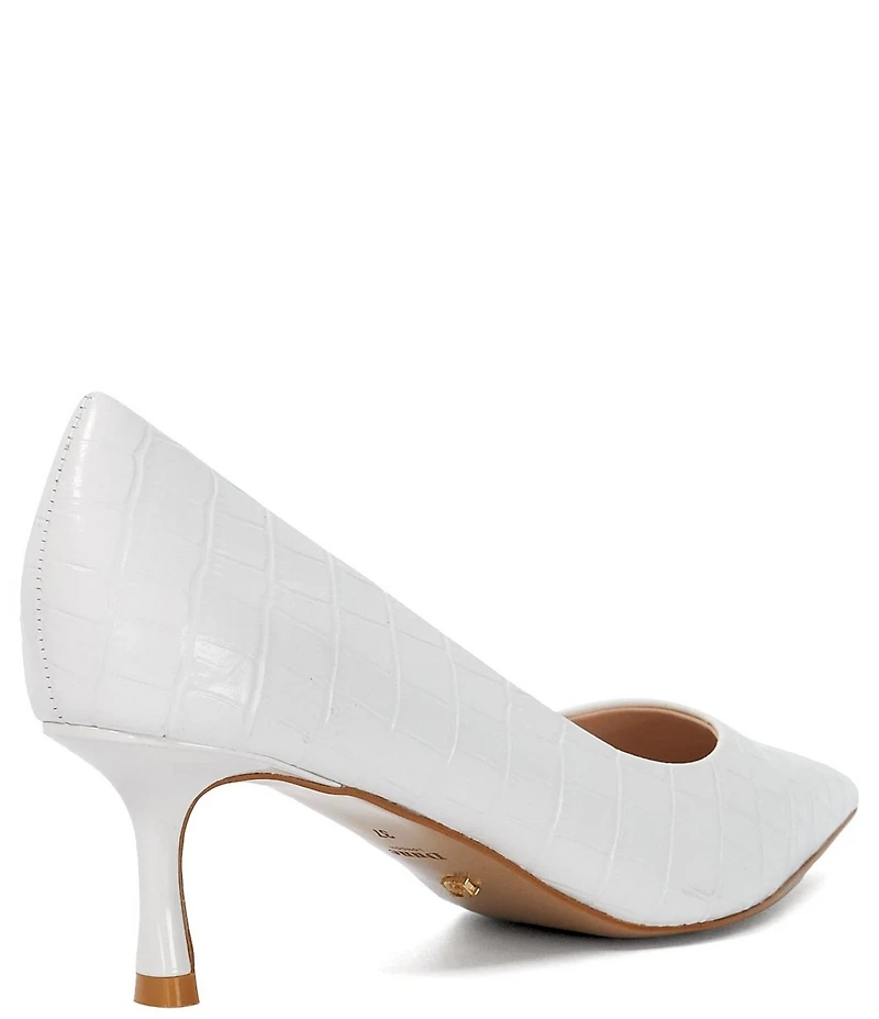 Dune London Achievable Pointed Toe Kitten Heel Pumps