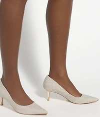 Dune London Achievable Pointed Toe Kitten Heel Pumps