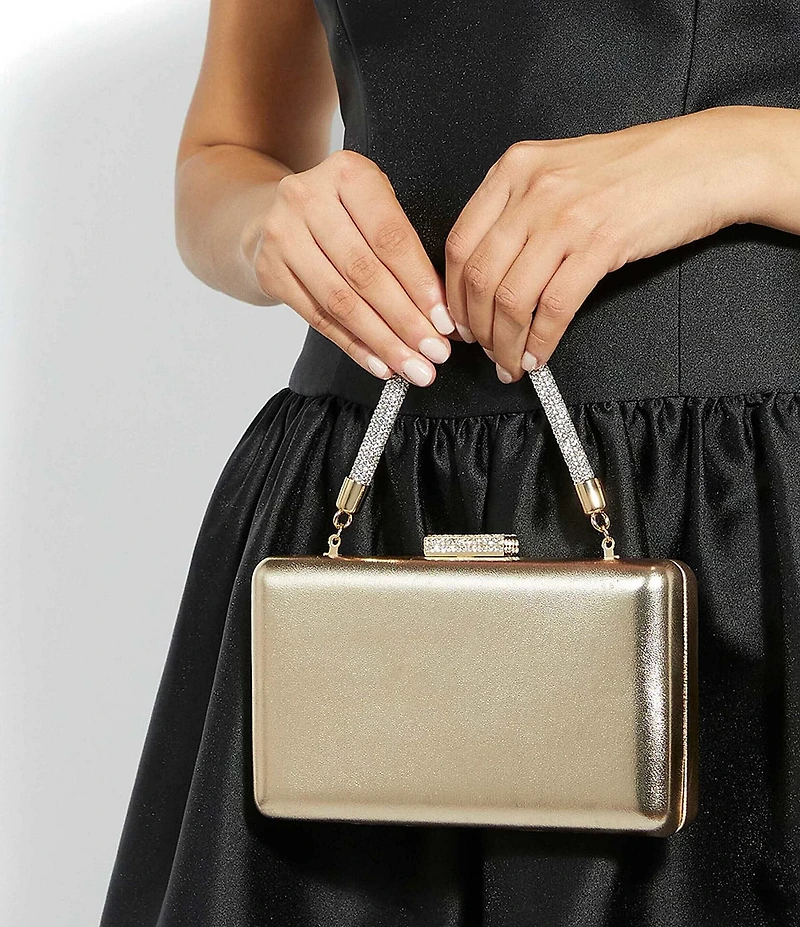 Dune London Beaut Diamante Handle Evening Bag