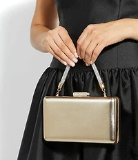 Dune London Beaut Diamante Handle Evening Bag