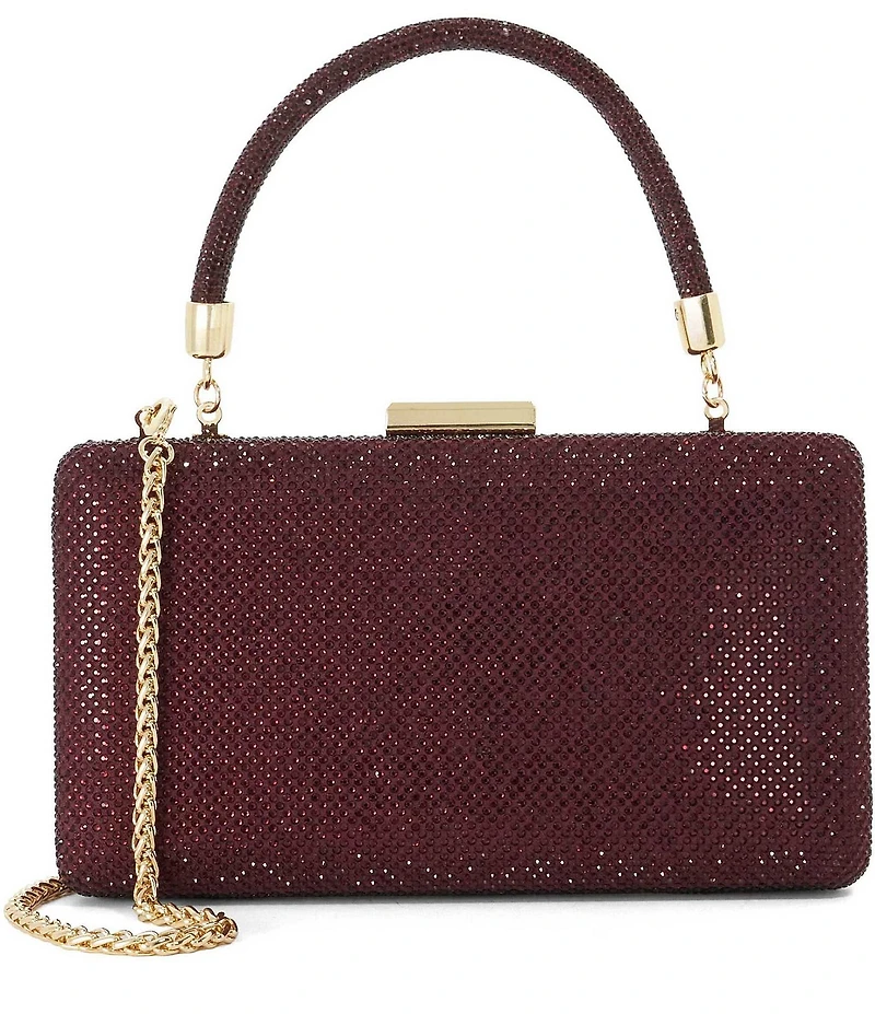 Dune London Beaut Embellished Top Handle Frame Clutch