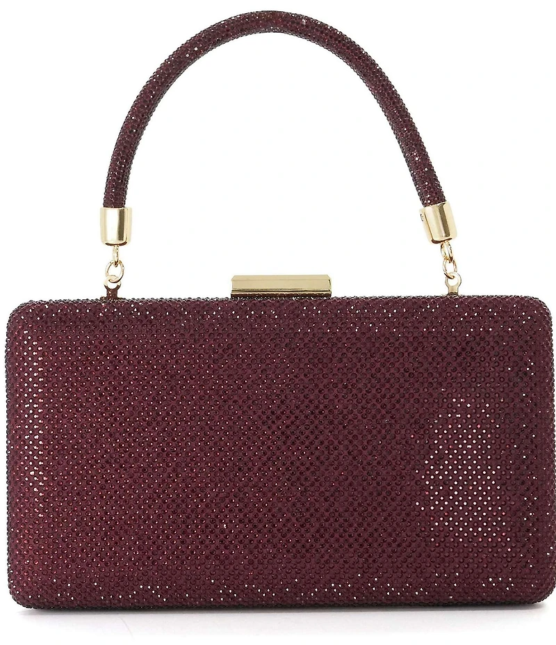Dune London Beaut Embellished Top Handle Frame Clutch