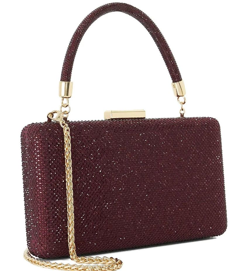 Dune London Beaut Embellished Top Handle Frame Clutch