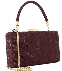Dune London Beaut Embellished Top Handle Frame Clutch