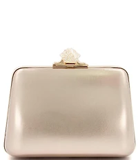 Dune London Become Embellished Faux Leather Clasp Clutch Bag