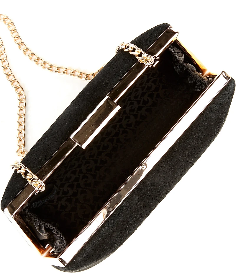 Dune London Bellaria Suede Box Clutch