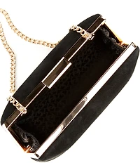 Dune London Bellaria Suede Box Clutch