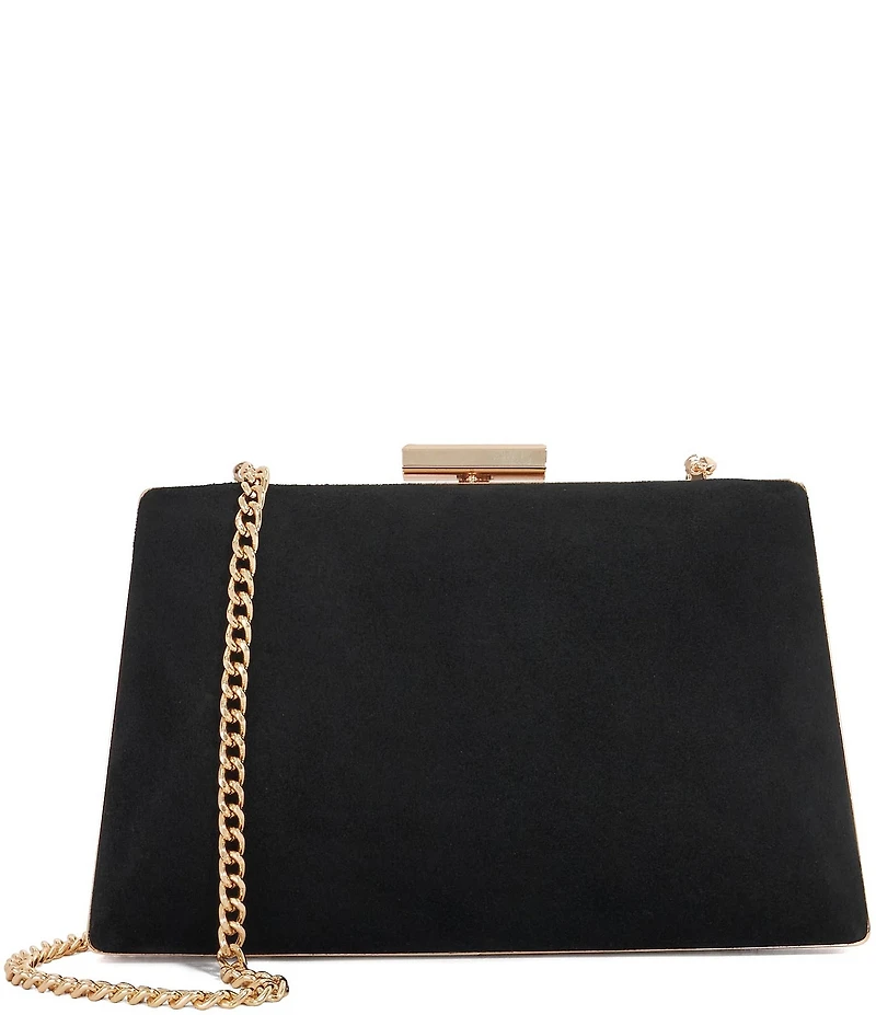 Dune London Bellaria Suede Box Clutch