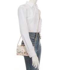 Dune London Billed Floral Print Fabric Crossbody Bag