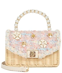Dune London Blooms Pearl Statement Top Handle Crossbody Bag