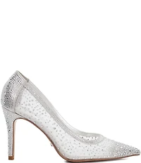 Dune London Brightest Embellished Mesh Dress Pumps