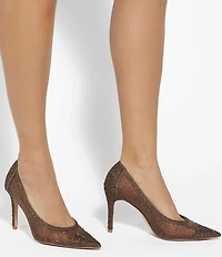Dune London Brightest Embellished Mesh Dress Pumps