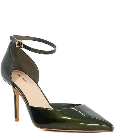Dune London Calmness Patent Ankle Strap Dress Pumps
