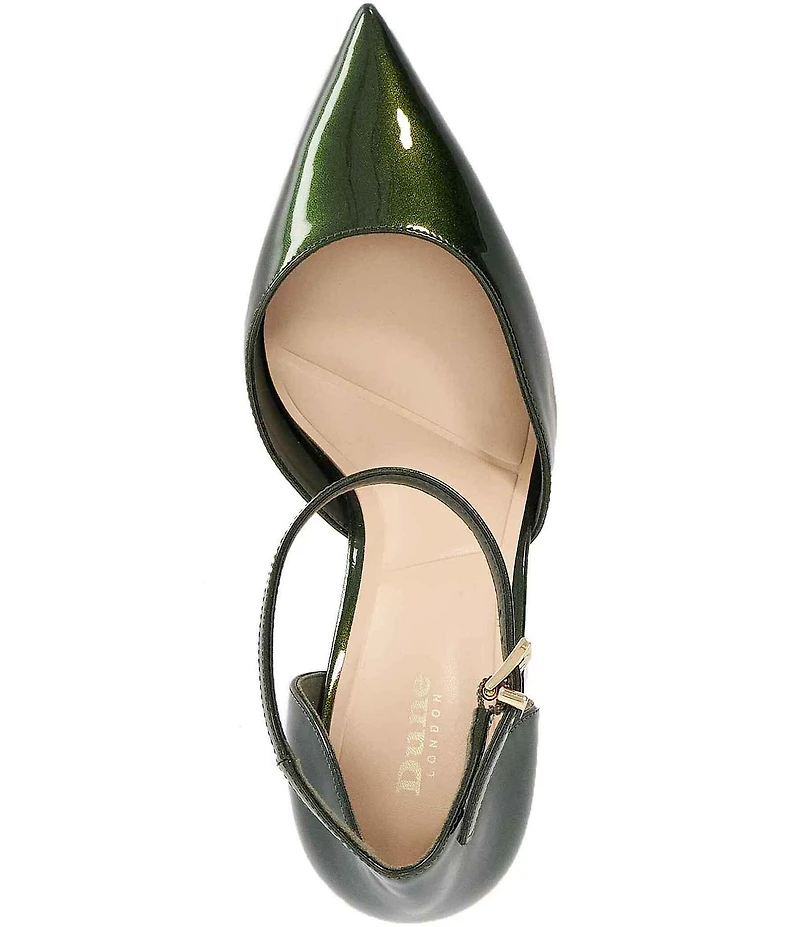 Dune London Calmness Patent Ankle Strap Dress Pumps