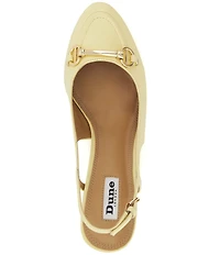Dune London Cassie Leather Bit Buckle Slingback Pumps