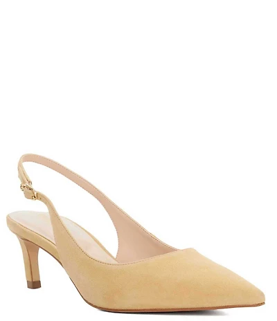 Dune London Celinna Suede Slingback Pumps