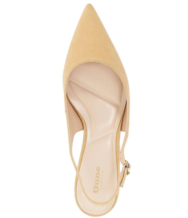 Dune London Celinna Suede Slingback Pumps