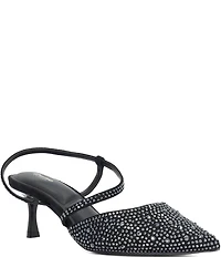 Dune London Charmed Rhinestone Embellished Kitten Heel Pumps