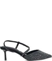 Dune London Charmed Rhinestone Embellished Kitten Heel Pumps