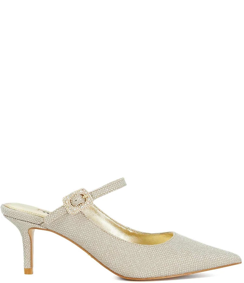 Dune London Chronicles Embellished Pointed Toe Stilletto Mules