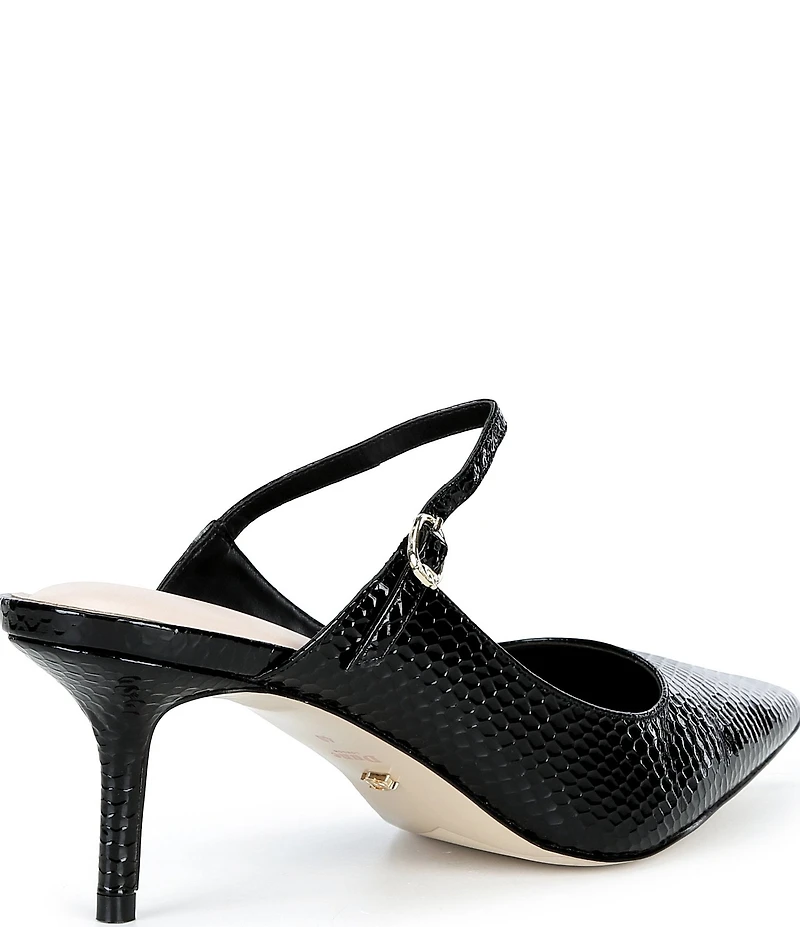Dune London Chronicles Leather Kitten Heel Pumps