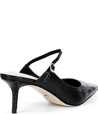 Dune London Chronicles Leather Kitten Heel Pumps