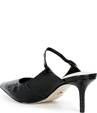Dune London Chronicles Leather Kitten Heel Pumps