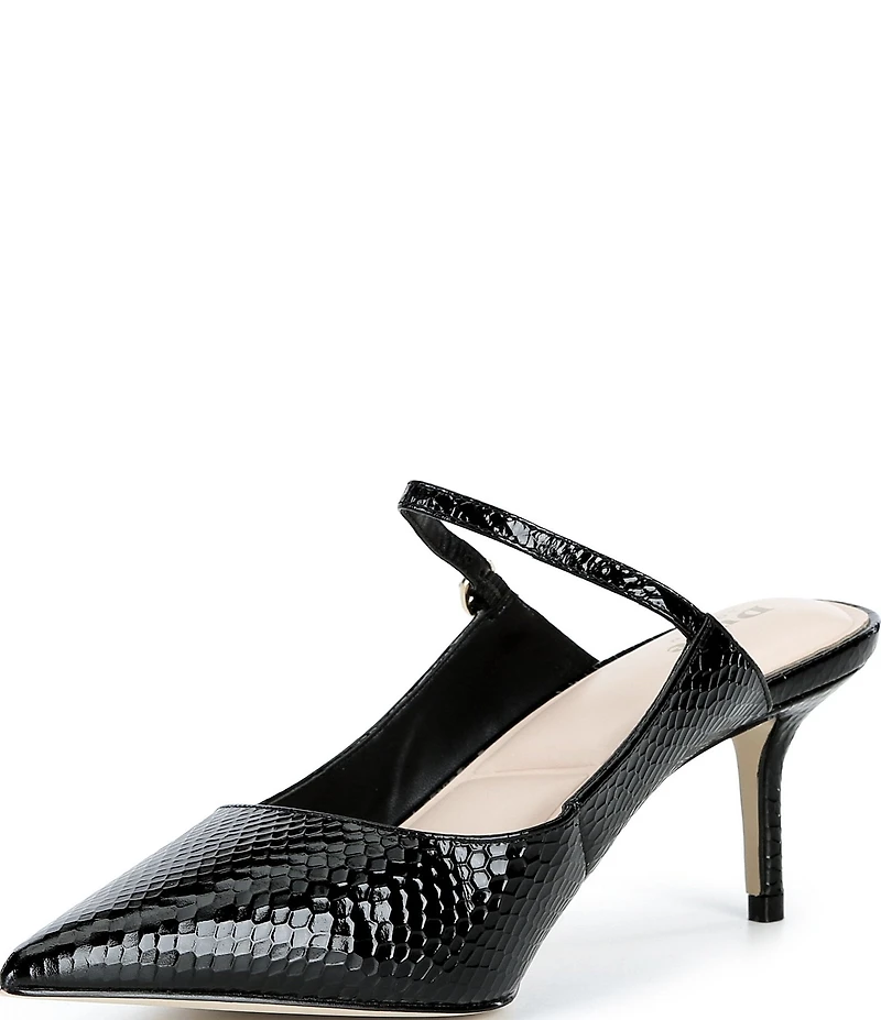 Dune London Chronicles Leather Kitten Heel Pumps