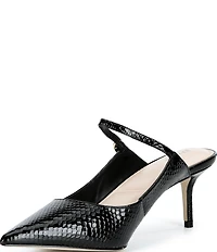 Dune London Chronicles Leather Kitten Heel Pumps