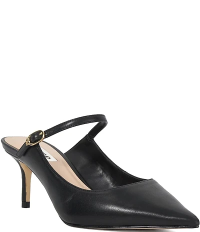 Dune London Chronicles Leather Pointed Toe Stiletto Mules