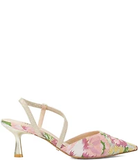 Dune London Citrus Floral Print Slingback Pumps