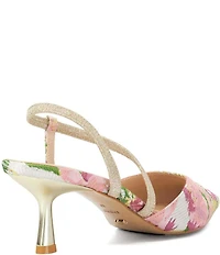 Dune London Citrus Floral Print Slingback Pumps