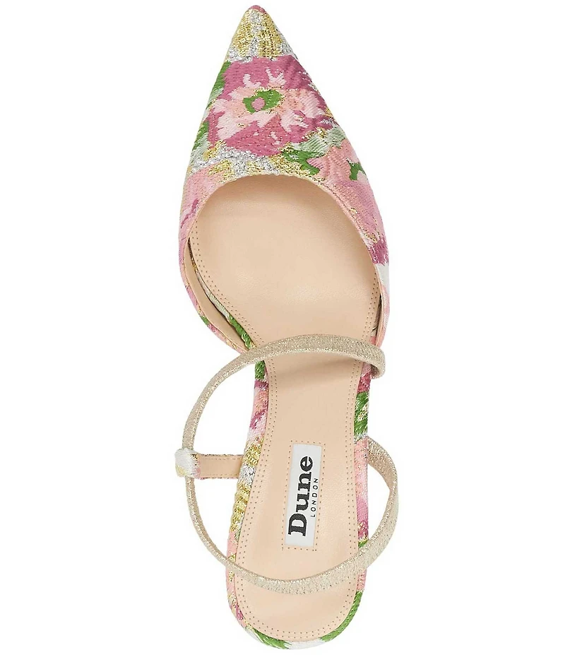 Dune London Citrus Floral Print Slingback Pumps