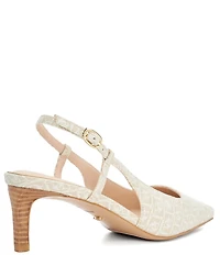 Dune London Dancing Jacquard Slingback Pumps