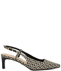 Dune London Dancing Jacquard Slingback Pumps