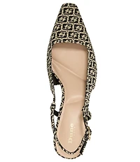 Dune London Dancing Jacquard Slingback Pumps