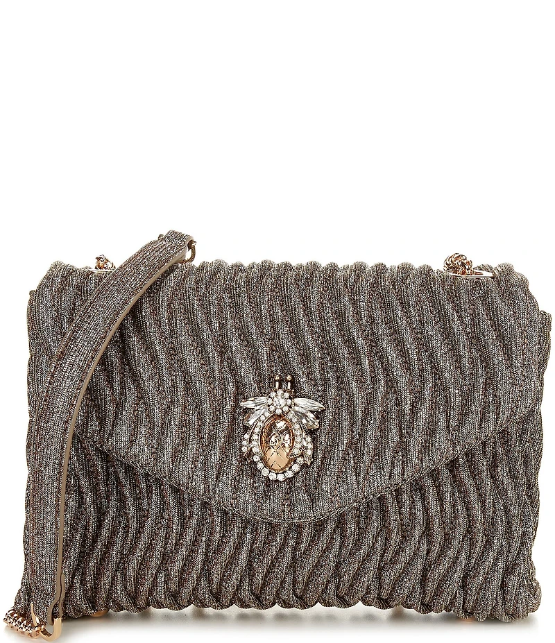 Dune London Darling Fabric Rhinestoned Convertible Crossbody Bag