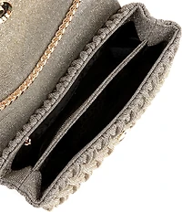 Dune London Darling Fabric Rhinestoned Convertible Crossbody Bag