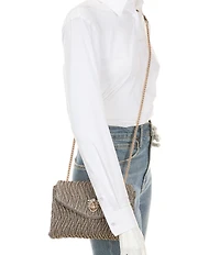 Dune London Darling Fabric Rhinestoned Convertible Crossbody Bag