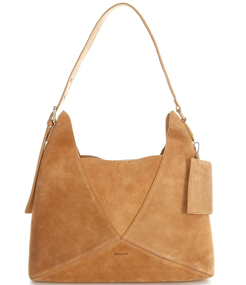 Dune London Dearest Suede Oversized Slouchy Hobo Shoulder Bag