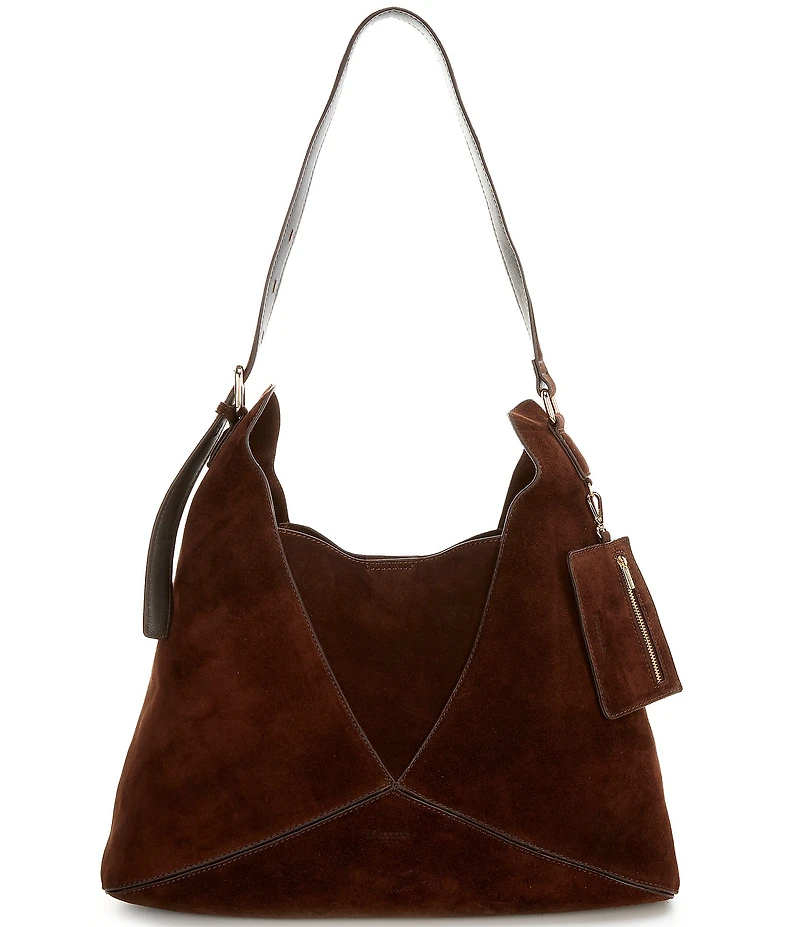 Dune London Dearest Suede Oversized Slouchy Hobo Shoulder Bag