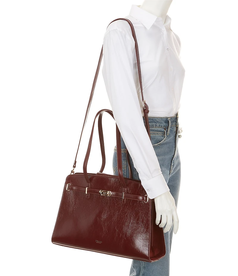Dune London Define Leather Satchel Bag