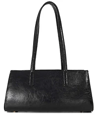 Dune London Depend Black Croc Embossed Shoulder Bag