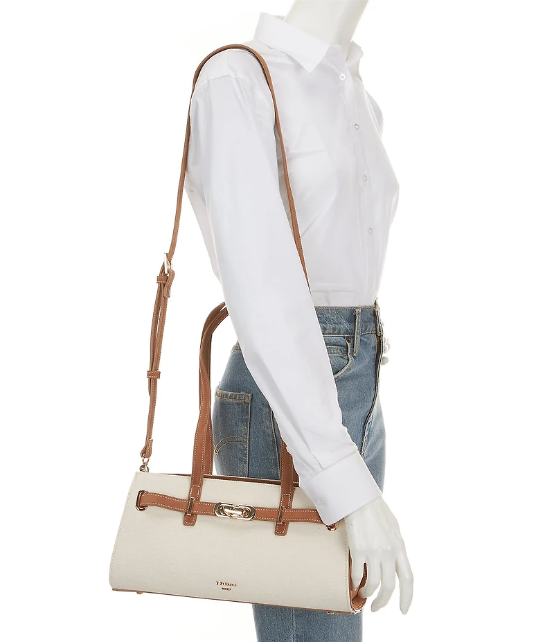 Dune London Depend East-West Canvas Shoulder Bag