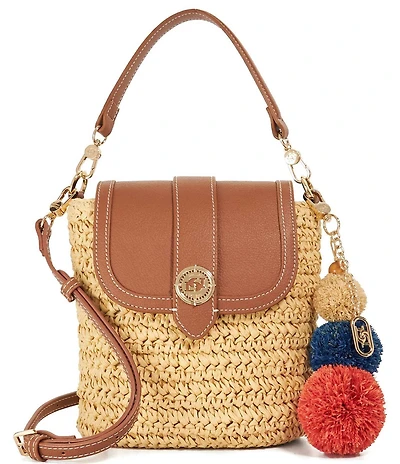 Dune London Dimple Raffia Crossbody Bag