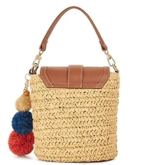 Dune London Dimple Raffia Crossbody Bag