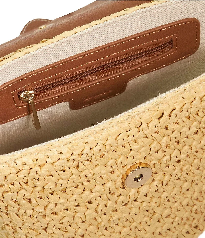 Dune London Dimple Raffia Crossbody Bag