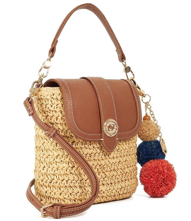 Dune London Dimple Raffia Crossbody Bag
