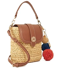 Dune London Dimple Raffia Crossbody Bag